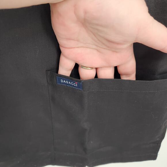 NWT Dagacci Black Medical Dental Short Sleeve Scrub Top Women's S - Picture 6 of 8